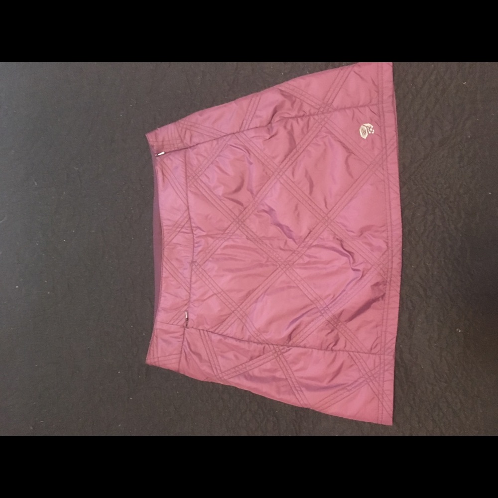 Mountain Hardwear aubergine puffer skirt